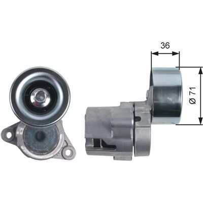 Gates T39133 Tensiune curea - Mazda 3, 5, 6 Gates T39133 Tensiune curea - Mazda 3, 5, 6