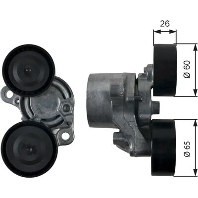 Gates T39199 Remskivspannare PowerGrip - BMW 3, 5, 6, 7, X1, X5, X6 Gates T39199 Remskivspannare PowerGrip - BMW 3, 5, 6, 7, X1, X5, X6