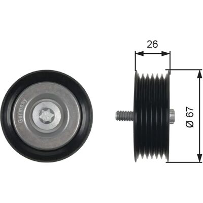 Gates Model 0002021619 - Beltejusteringsskive til Mercedes-Benz Gates Model 0002021619 - Beltejusteringsskive til Mercedes-Benz