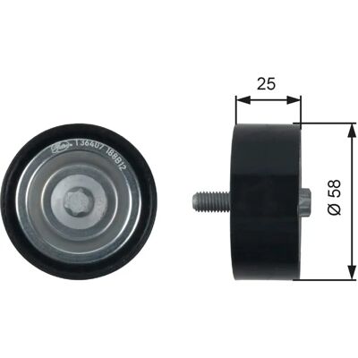 Idler Mercedes-Benz - DriveAlign - 58mm Idler Mercedes-Benz - DriveAlign - 58mm