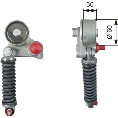 GATES T39264 PowerGrip Rołka napinacza dla Suzuki Grand Vitara 2 SUV GATES T39264 PowerGrip Rołka napinacza dla Suzuki Grand Vitara 2 SUV
