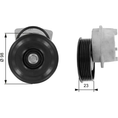 GATES FleetRunner Micro-V Kit - Set role de tensionare a curelei trapezoidale pentru Ford GATES FleetRunner Micro-V Kit - Set role de tensionare a curelei trapezoidale pentru Ford
