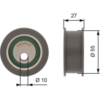 Gates T42042A Redline CVT Riemen - Spannrolle Zahnriemen Gates T42042A Redline CVT Riemen - Spannrolle Zahnriemen