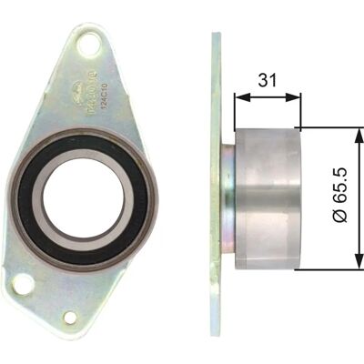 Gates Keilriemen-Spannrolle - Metall, 65mm, PowerGrip Gates Keilriemen-Spannrolle - Metall, 65mm, PowerGrip