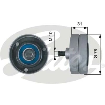 GATES T36510 Driveline-rulle - Rullar och remmar GATES T36510 Driveline-rulle - Rullar och remmar