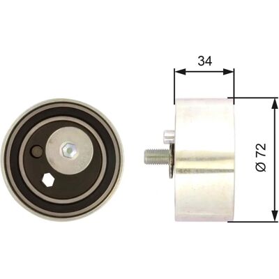 Gates T41095 Tensioner Pulley for timing belt - Timing belt Gates T41095 Tensioner Pulley for timing belt - Timing belt