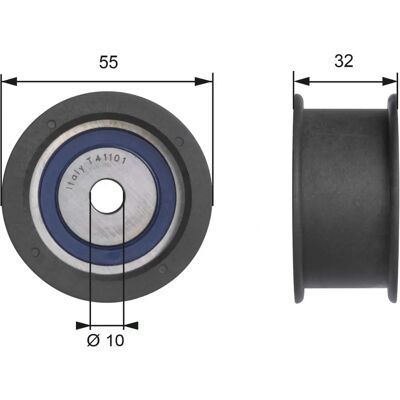 GATES T41101 Tandskive til timingbælte - OEM for LADA GATES T41101 Tandskive til timingbælte - OEM for LADA