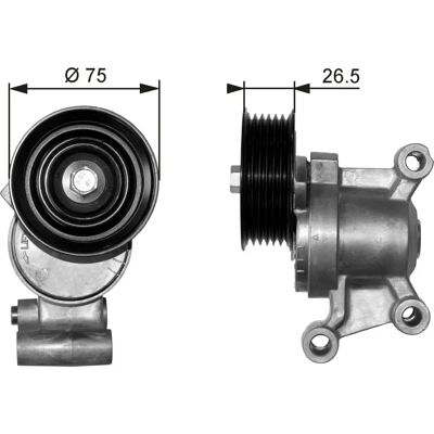 Gates T38357 Întinzător de curea de distribuție - T38357 Gates T38357 Întinzător de curea de distribuție - T38357