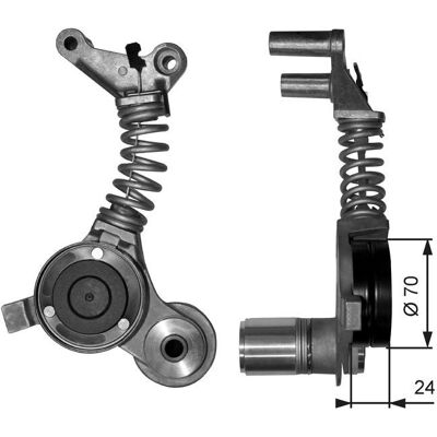 Gates Tensionator - T38406 - Tensionator curea pentru Audi A4/A6 Gates Tensionator - T38406 - Tensionator curea pentru Audi A4/A6