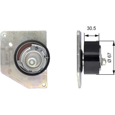 Gates T43207 Spannrolle für Zahnriemen - Spannrolle, Renault, Suzuki Gates T43207 Spannrolle für Zahnriemen - Spannrolle, Renault, Suzuki