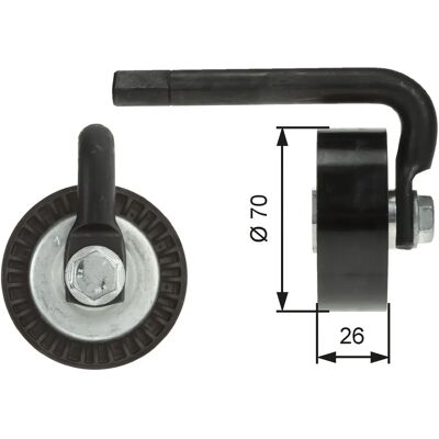 Gates Tensioner Pulley - Timing Belt - BMW 3 Series Gates Tensioner Pulley - Timing Belt - BMW 3 Series