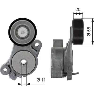 Gates Remstrammer - Tensioner - 03c145299m - Tilbehør Gates Remstrammer - Tensioner - 03c145299m - Tilbehør