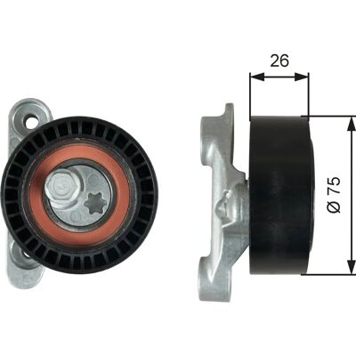Pulie de Tensiune Curea - Gates - Drive Belt Tensioner Pulley Pulie de Tensiune Curea - Gates - Drive Belt Tensioner Pulley