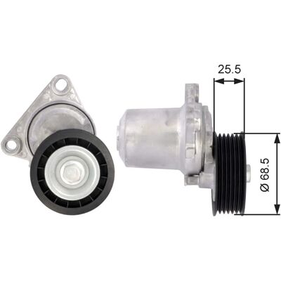 Gates Τάκης ενίσχυσης - Mazda 3, 6, CX-7, MX-5 Gates Τάκης ενίσχυσης - Mazda 3, 6, CX-7, MX-5