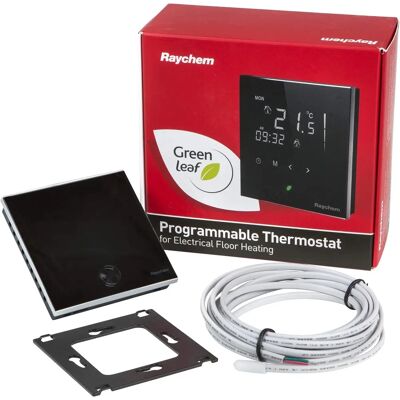 Raychem R-GREEN-LEAF-EU - Thermostat Programmable - Vert - Publicité Raychem R-GREEN-LEAF-EU - Thermostat Programmable - Vert - Publicité