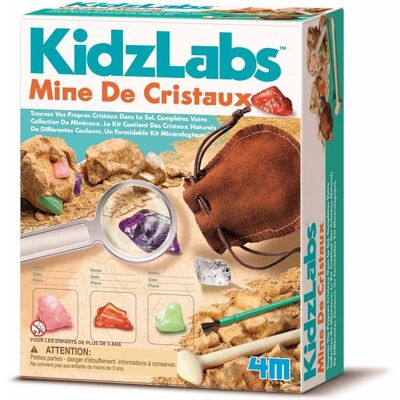 KidzLabs 4M Kit Mine de Cristaux - Jeu Scientifique Educatif - Publicité KidzLabs 4M Kit Mine de Cristaux - Jeu Scientifique Educatif - Publicité