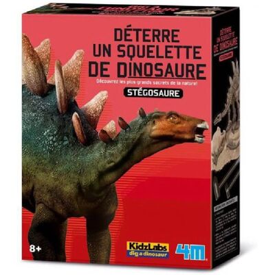 4M Stegosaurus Educatief Spel - Skelet in Gipsblok - 17x22x6cm 4M Stegosaurus Educatief Spel - Skelet in Gipsblok - 17x22x6cm