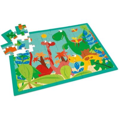Puzzle de Dinosaures Scratch - 40 Pièces éducatives - Publicité Puzzle de Dinosaures Scratch - 40 Pièces éducatives - Publicité