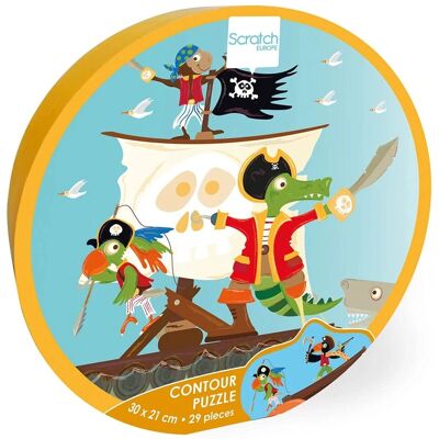 Puzzle Pirate de Scratch Europe - 29 pièces - 30x21cm - Carton - Développe la motricité - Publicité Puzzle Pirate de Scratch Europe - 29 pièces - 30x21cm - Carton - Développe la motricité - Publicité