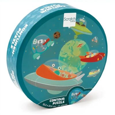 Puzzle contour Espace de Scratch Europe - 31 pièces - Publicité Puzzle contour Espace de Scratch Europe - 31 pièces - Publicité