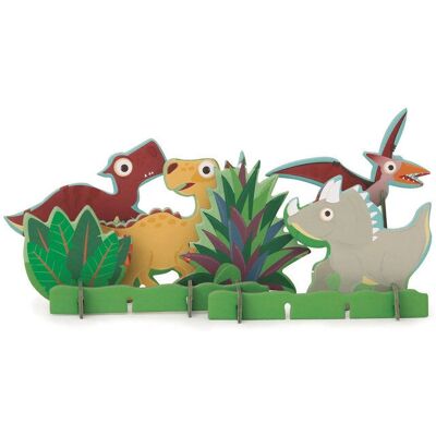 Puzzle Dinozaury Takumiya 36 elementów 2w1 3D i 2D Puzzle Dinozaury Takumiya 36 elementów 2w1 3D i 2D