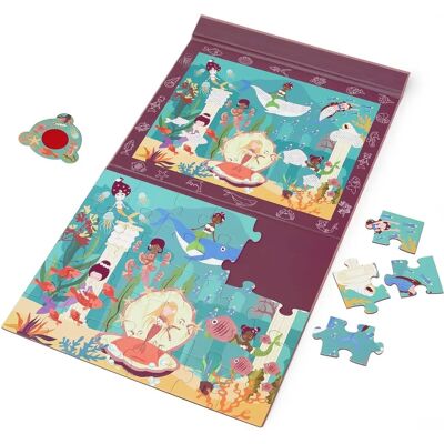 Puzzle Sirène Scratch - 30 pièces, avec boucle - Puzzle magnétique pour enfants - Publicité Puzzle Sirène Scratch - 30 pièces, avec boucle - Puzzle magnétique pour enfants - Publicité