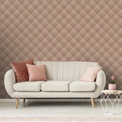 WOW Geo Textur Rose Tapete - Wandbelag WOW Geo Textur Rose Tapete - Wandbelag