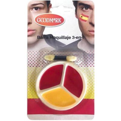 Lacey Wigs - Spain Support Makeup Palette - Supporter Makeup Palette - 3 Colors - One Size - Support Spain Lacey Wigs - Spain Support Makeup Palette - Supporter Makeup Palette - 3 Colors - One Size - Support Spain