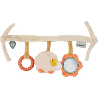 Nattou Jouet bébé Zoe & Lana - Peluche douce et miroir Nattou Jouet bébé Zoe & Lana - Peluche douce et miroir