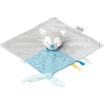 Nattou Tim & Tiloo Doudou -Lupo Grigio/Blu - Peluche Nattou Tim & Tiloo Doudou -Lupo Grigio/Blu - Peluche