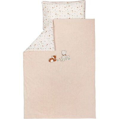 Set di Biancheria Reversibile Nattou Boris Jungo - Bebé 100x140cm Set di Biancheria Reversibile Nattou Boris Jungo - Bebé 100x140cm