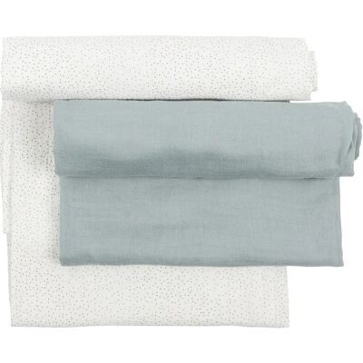NATTOU Paños de Muselina para Bebé - 120x120 cm - Suaves y Transpirables NATTOU Paños de Muselina para Bebé - 120x120 cm - Suaves y Transpirables