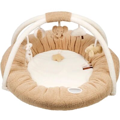 Nattou Baby Play Mat with Arch - Soft Plush and Sensory Activities Nattou Baby Play Mat with Arch - Soft Plush and Sensory Activities
