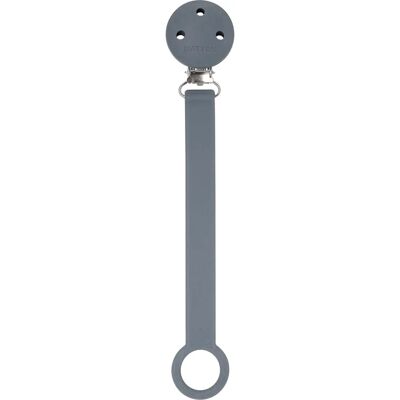 Prendedor de chupeta Nattou - Silicone ajustável Antracite - Acessório para chupeta Prendedor de chupeta Nattou - Silicone ajustável Antracite - Acessório para chupeta