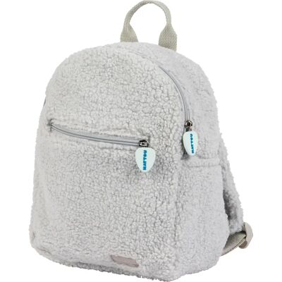 Nattou Gray Teddy Baby Backpack Nattou Gray Teddy Baby Backpack