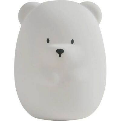 Luce Notturna Nattou in Silicone Bianco Orso - 7 Colori, 12.5x12.5x15.5cm Luce Notturna Nattou in Silicone Bianco Orso - 7 Colori, 12.5x12.5x15.5cm