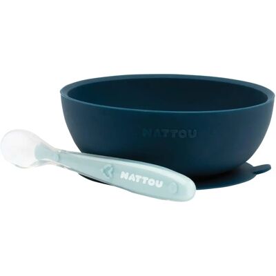 Nattou Blau Silikon Kinderteller 2 Stück Nattou Blau Silikon Kinderteller 2 Stück