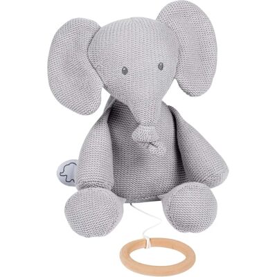 Nattou Stick-Optik Musikalisk Gosedjur - Grå Elefant Nattou Stick-Optik Musikalisk Gosedjur - Grå Elefant