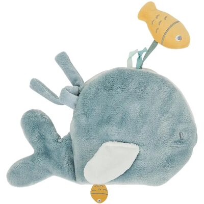 Libro Educativo in Peluche della Balena Sally - Motricità fine Libro Educativo in Peluche della Balena Sally - Motricità fine