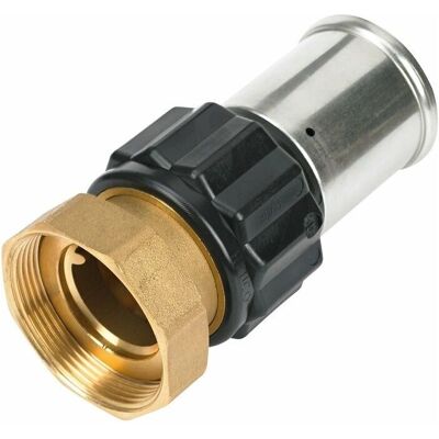 Henco Modello 26PK-4008 Connessione a pressione con guarnizione piatta Ø40 x 1 1/2 - Raccordo Henco Modello 26PK-4008 Connessione a pressione con guarnizione piatta Ø40 x 1 1/2 - Raccordo
