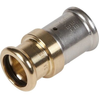 Connettore a crimpare in ottone multicouche HENCO - 20x18mm - Sicuro, Compatibile Connettore a crimpare in ottone multicouche HENCO - 20x18mm - Sicuro, Compatibile