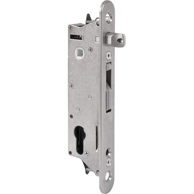 Serratura da infilare in acciaio inox con gancio - Fiftylock - Profilo 50 mm Serratura da infilare in acciaio inox con gancio - Fiftylock - Profilo 50 mm