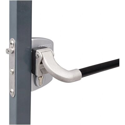 Locinox Modell - Panikschloss Silber 4 Bohrungen für Profil 60-80mm Locinox Modell - Panikschloss Silber 4 Bohrungen für Profil 60-80mm