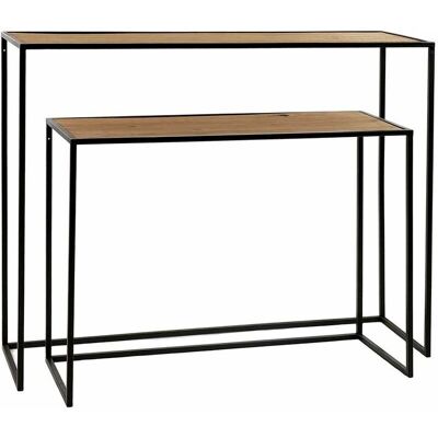 Pomax - Eszential - Métal - Bois clair - Console - Publicité Pomax - Eszential - Métal - Bois clair - Console - Publicité