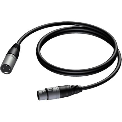 Procab Basic Series XLR-Mikrofonkabel 0,5m Schwarz Procab Basic Series XLR-Mikrofonkabel 0,5m Schwarz