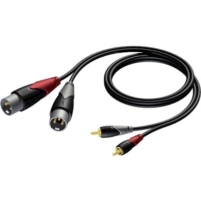 Procab Procab XLR x2 – RCA x2 Audio Kabel Procab Procab XLR x2 – RCA x2 Audio Kabel