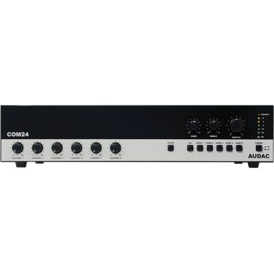 Audac COM24MK2 Äänivahvistin - 6 Mikrofonia, 240W - Musta Audac COM24MK2 Äänivahvistin - 6 Mikrofonia, 240W - Musta