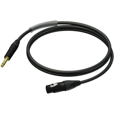Procab PRA723 Audio Kabel - 1,5m, XLR, Klinke, Stereo Procab PRA723 Audio Kabel - 1,5m, XLR, Klinke, Stereo