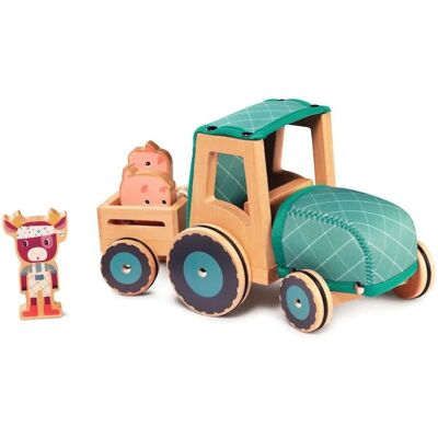 Lilliputiens Drewniany traktor Lilliputiens Drewniany traktor
