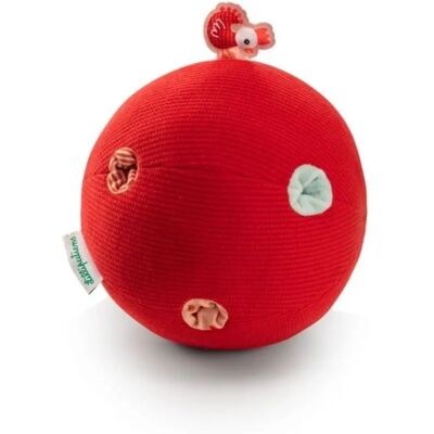 Baby Activiteit Speelgoed - Rammelbal - Rood/Multicolor - 18cm Baby Activiteit Speelgoed - Rammelbal - Rood/Multicolor - 18cm